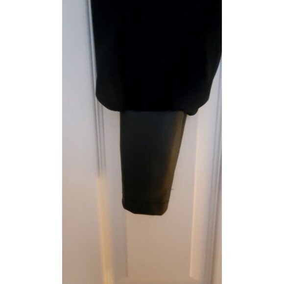 Black Long Sleeve Faux Leather Corset Bustier Sheer Sleeves Milkmade Goth Small - Picture 2 of 12